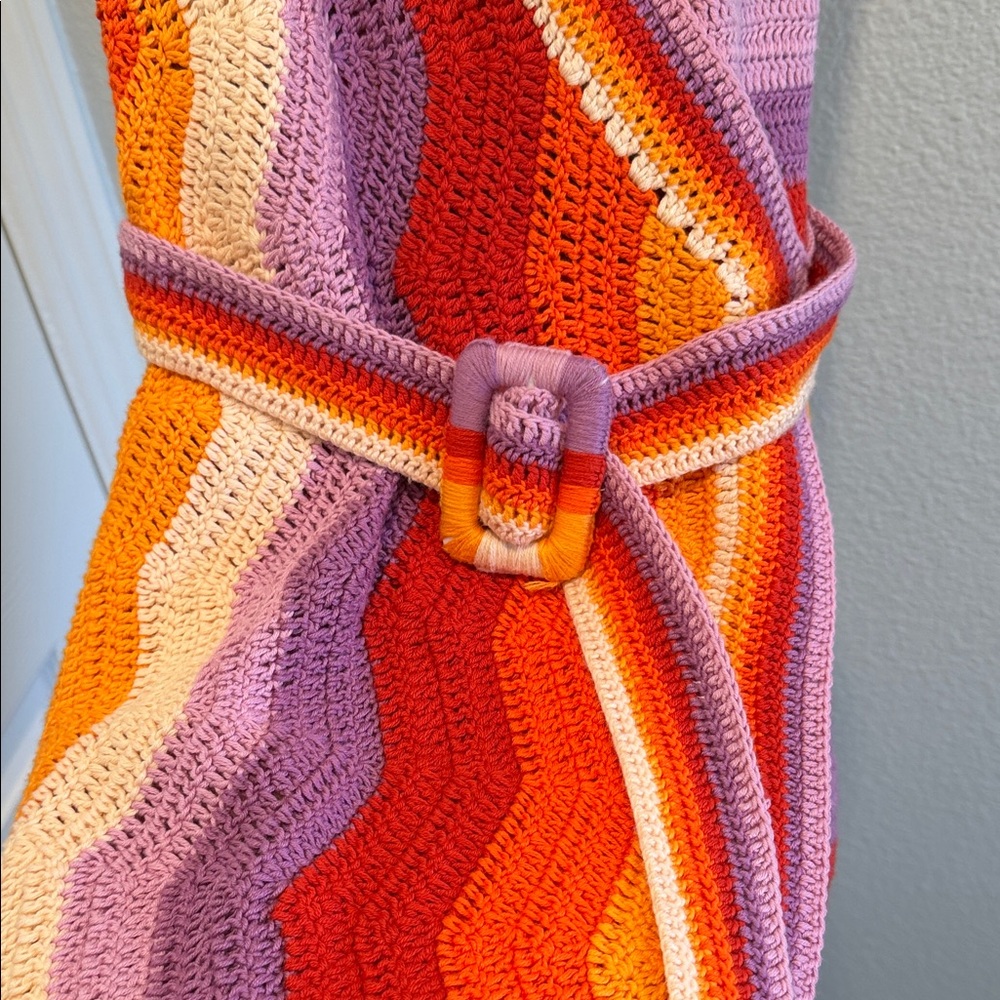 FARM Rio Multicolor Knit Swim Coverup - Picture 2 of 3